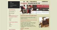 Desktop Screenshot of fabricwarehouseconcord.com